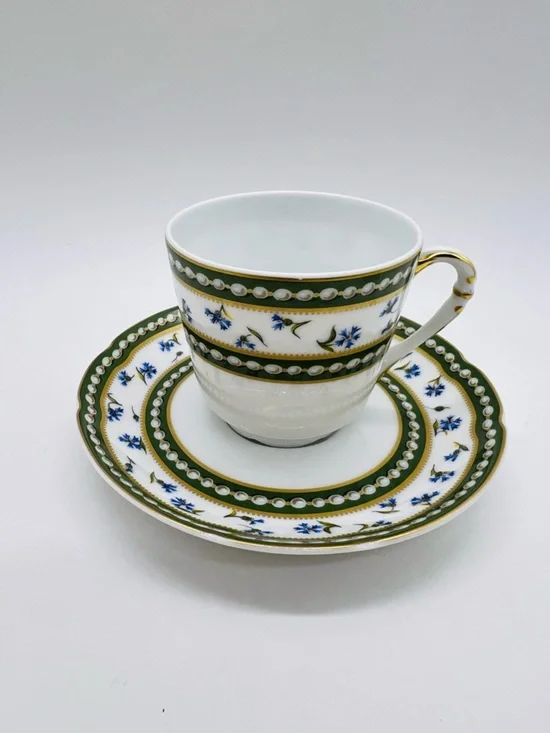 Bernardaud Ancienne Royal Limoges Expresso Cup And Saucer