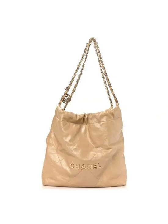 Metallic Calfskin Quilted Small Chanel #322792C39B