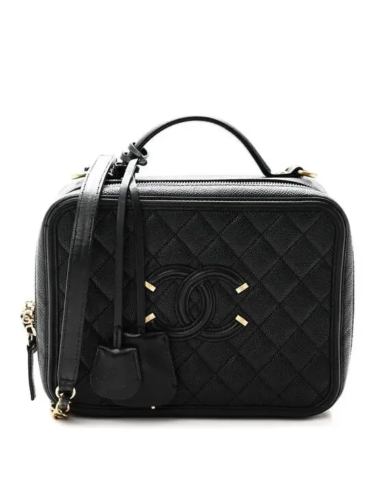 Chanel Caviar Quilted Large Cc Filigree #322789C24B