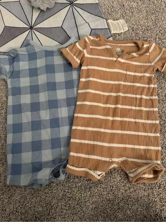 Set of two cloud island baby rompers 6-9M