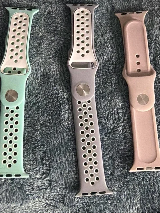 Silicone Sport Watch Band - Mint, Lavender, Blush