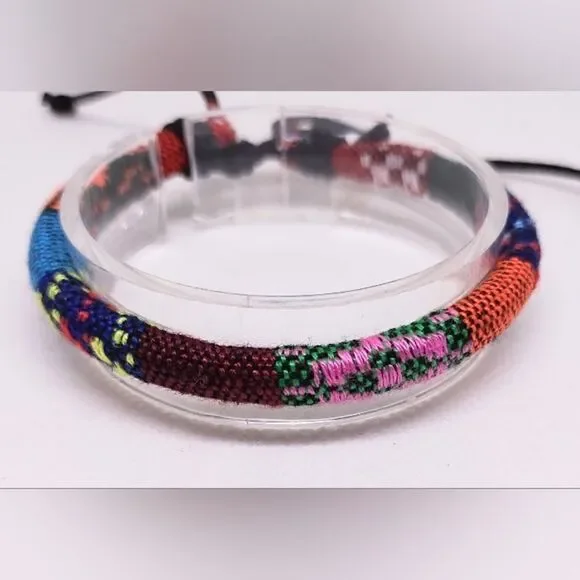 Men's bracelet striped‎ punk hemp new e40