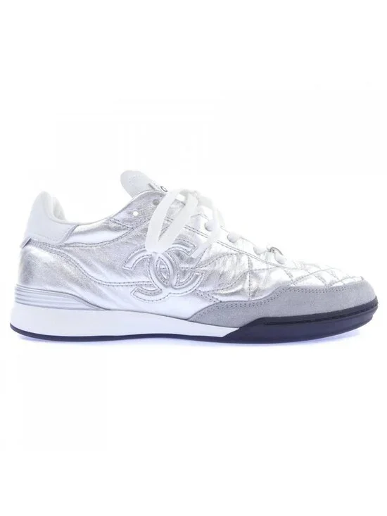 Chanel Sneakers Silver