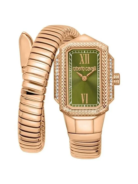 NWT Roberto Cavalli Vera Green Dial Ladies Watch