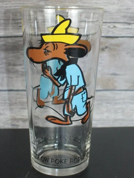 Vintage 1973 Pepsi Collector Series Slow Poke Rodriguez Looney Tunes Glass EUC