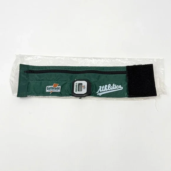 Oakland A's Gatorade Promo Digital Watch Hook-and-Loop Wristband Vintage