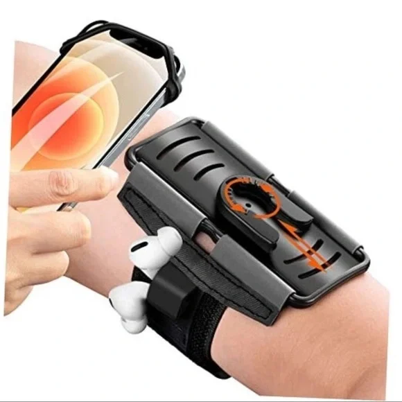 Cell Phone Running Armband - Detachable & 360° Rotatable Universal Arm Band