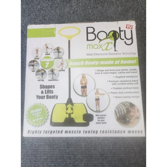 Booty Max  Home Workout Butt‎ Exercise Equipment W/ Resistance Band Technology