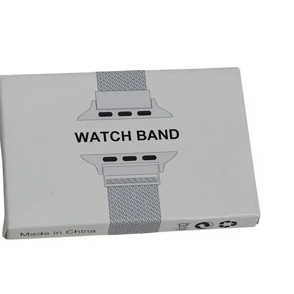 BELONGME for Apple Watch Band Milanese Loop Stainless Steel Black Magnetic Close