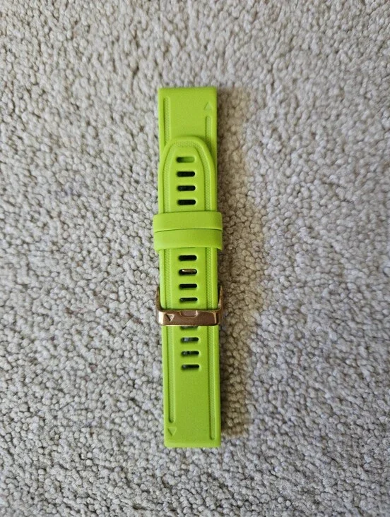 Lime Green/Rose Gold 20mm Garmin Fenix 5s/6s/7s Band
