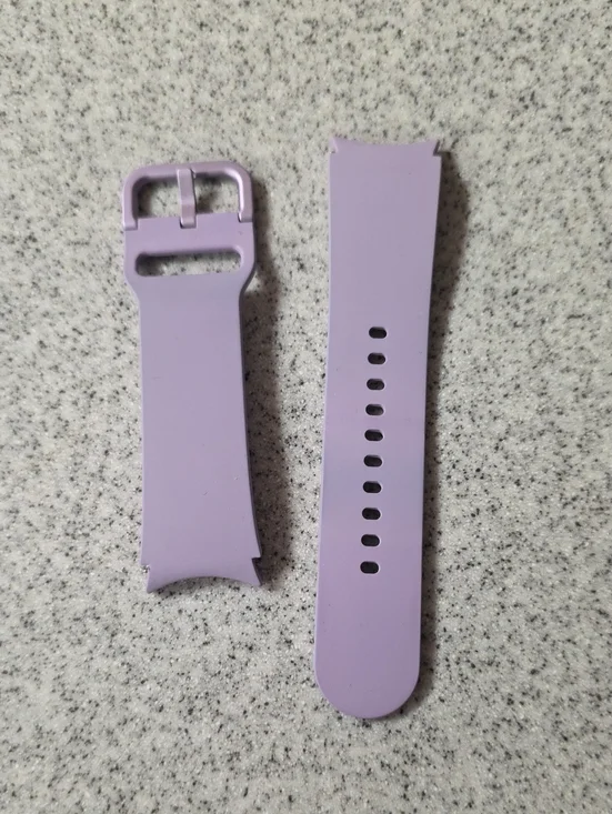 Samsung Lilac Silicone Watch Band Replacement, Size S/M
