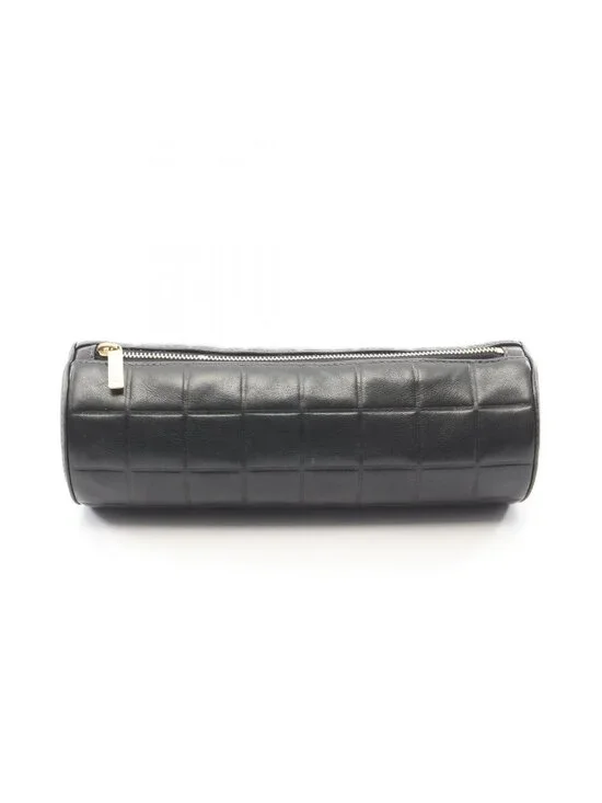 Chanel Pouch Cho Edge coating Black Lambskin