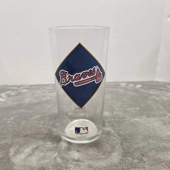 Atlanta Braves 1994 MLB All-Star Game Texaco Promotional Glass Tumbler Vintage