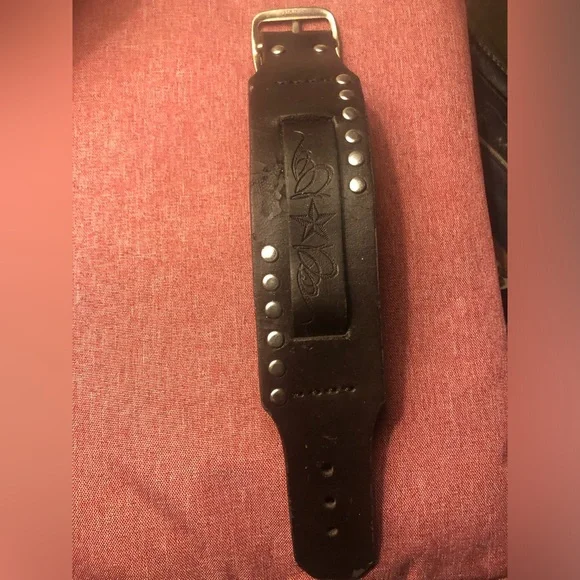 # Indigo Star Western Biker Leather Bracelet- 113A $45 or $40 w/offer