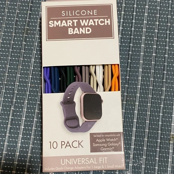 Silicone Smart Watch Band Set - 10 Pack