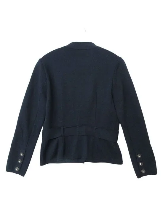 Chanel Cardigan Knit Jacket Elephant Button CC Logo Paris Bombay Metier Dahl