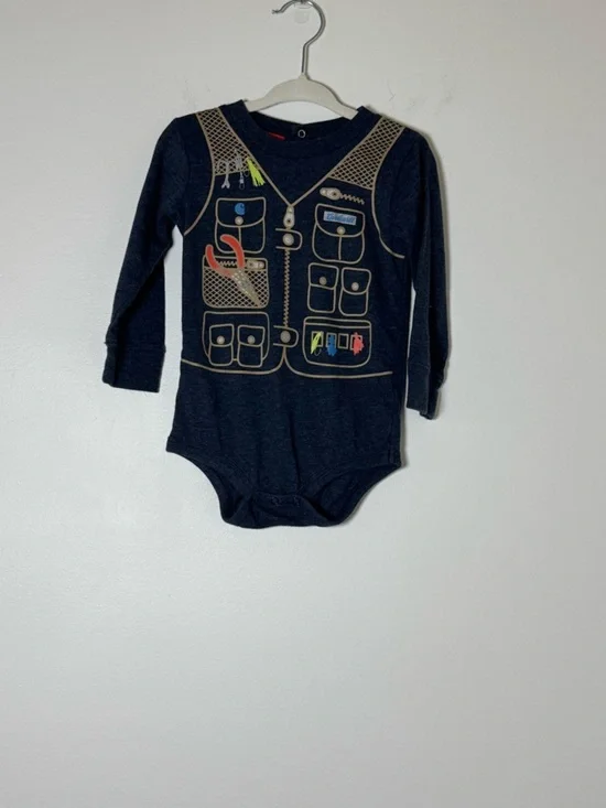 Carhartt Baby 18M Long Sleeve Bodysuit Graphic Utility Vest One Piece