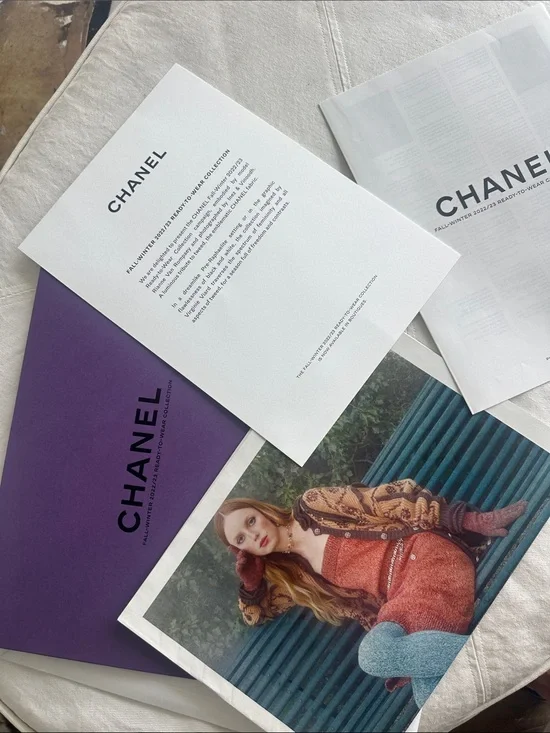 Chanel fall winter 2022/23 ready to wear collection newspaper Inez & Vinoodh
