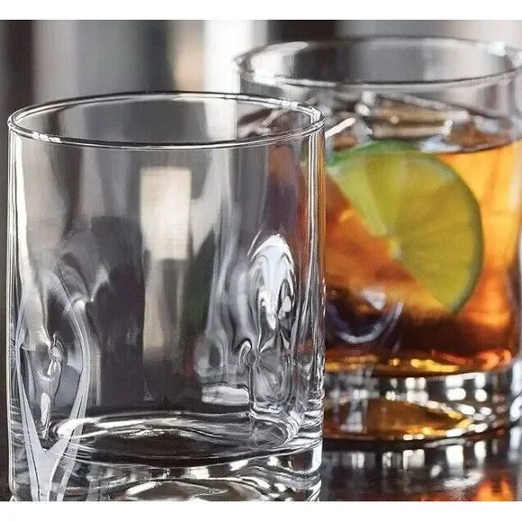Libbey Intuition 11.75‎ Ounce Double Old-Fashioned Glass Set 4 Cocktail Glasses