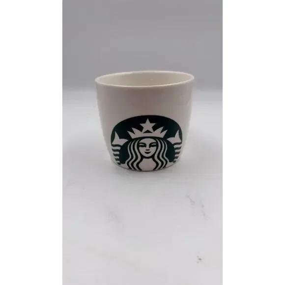 2016 Starbucks Classic White/green Mermaid Wide 16 Oz Coffee Mug Cup