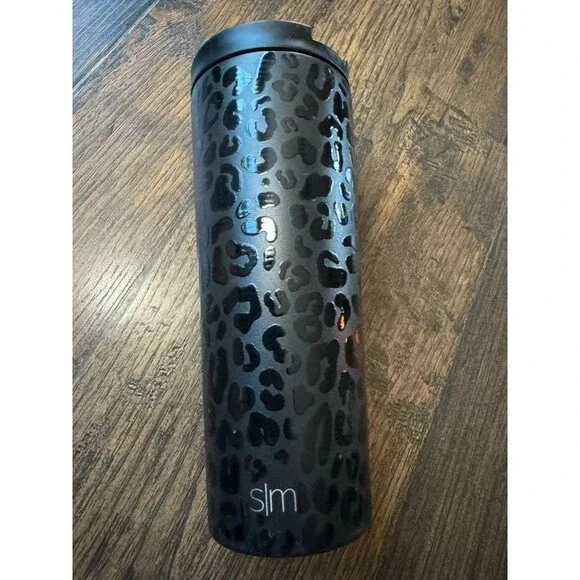 Simple Modern 16oz Voyager Travel Mug Black Leopard Print