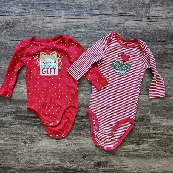 Christmas 6 To 9 Month Bodysuit Bundle