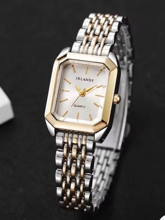 Two-Tone Gold & Silver color Women’s Bracelet Watch