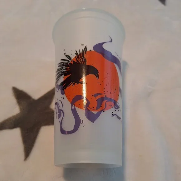 2013 Starbucks Halloween Reusable 16 oz Plastic No Lid Glow In‎ The Dark Cup