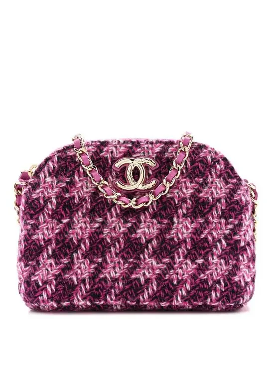 Chanel Tweed Quilted Mini Clutch With #321560C16B