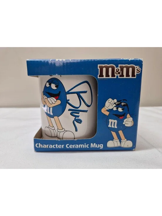 M&M's Blue Character Ceramic Mug in Original Box J22