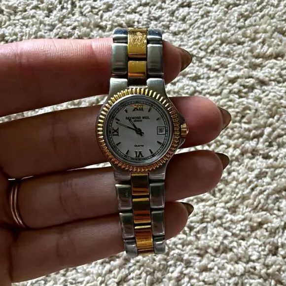 Raymond Weil Geneve Women’s Two-Tone Quartz Date Watch 30m WR