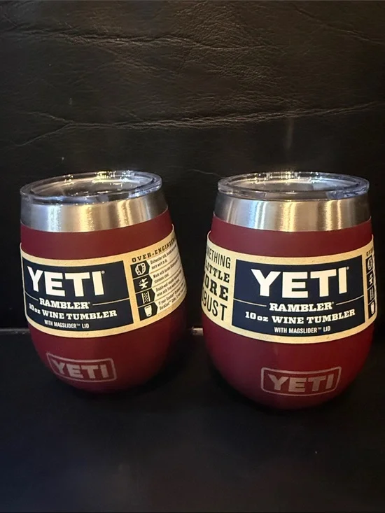 Yeti Rambler 10 oz Wine Tumblers in Deep Red – Set of 2
