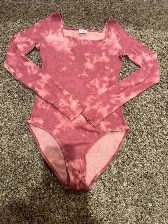 abercrombie kids Tie-Dye Long-Sleeve One-Piece Bodysuit (REMOVING SOON)