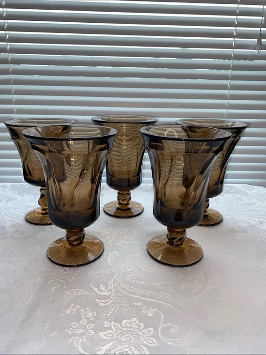 6 Vintage Fostoria 