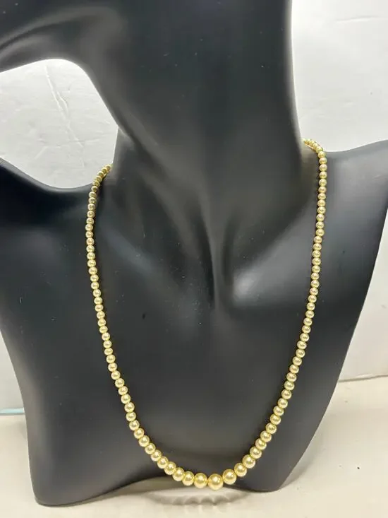 Vintage Faux Pearl Necklace Mid Century Costume Jewelry