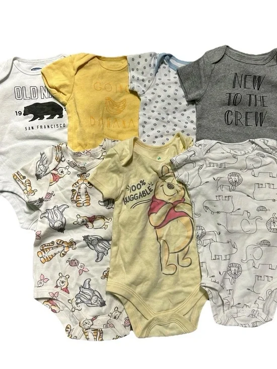 Neutral Baby Short Sleeve Bodysuits Pooh Disney Size 3-6 Months