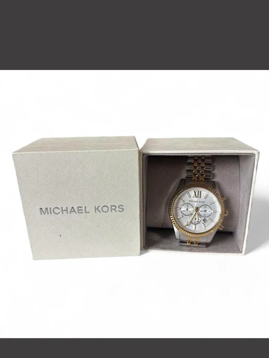 Michael Kors Men's Two-Tone Stainless Steel Chronograph Watch - Silver & Gold