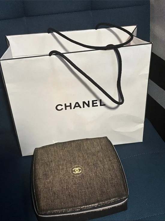 CHANEL Black jewelry organizer or make up oraganizer.