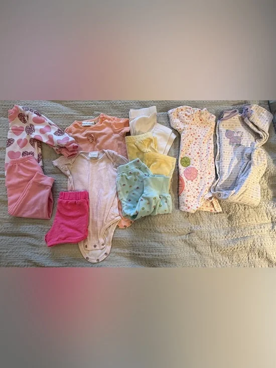 Assorted girls 6-9M clothes