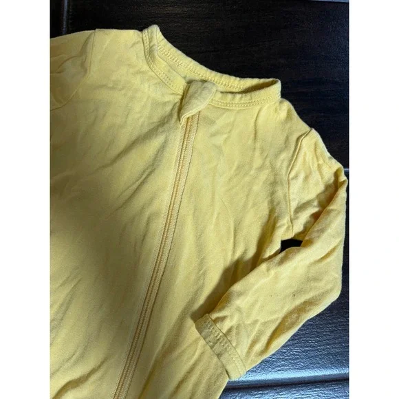 Kyte Baby Bamboo Footed Sleeper Pineapple Yellow Dual Zip Pajamas 3-6 Months