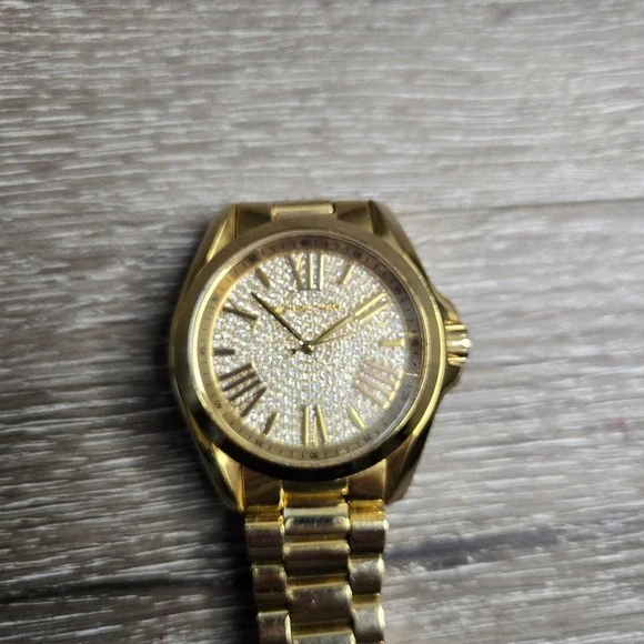 Michael Kors Watch mk-5738  Bradshaw gold-tone Band CRYSTALS CHRONOGRAPH WOMEN'S