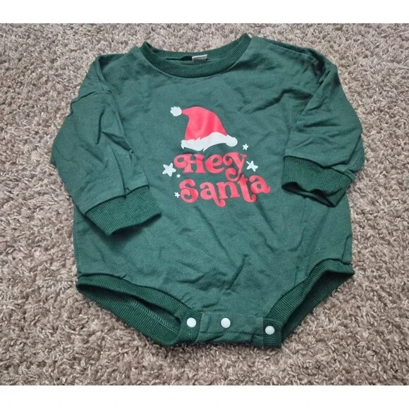 Hey santa bubble romper size 90 2T