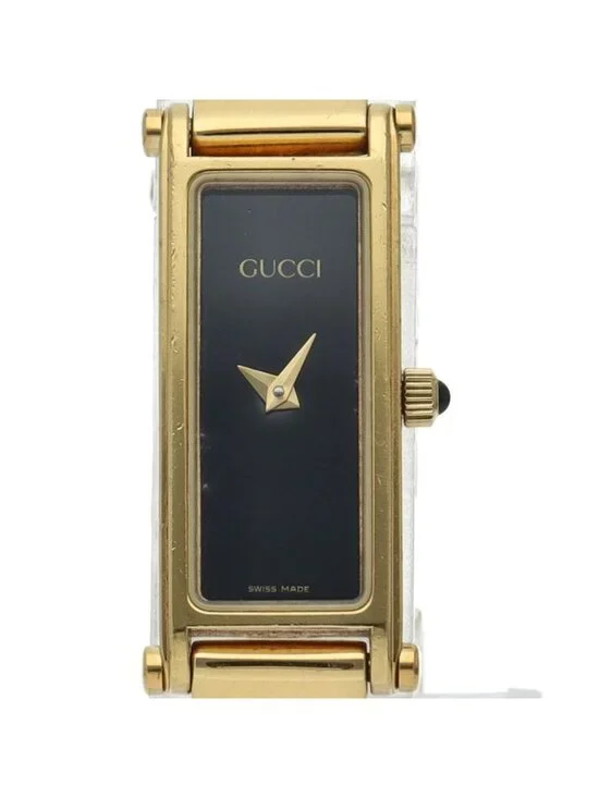 Gucci Watch Black Silver