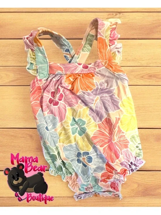 Colorful Floral Baby Romper