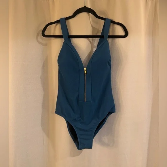 Kona Sol Blue One Piece Swimsuit