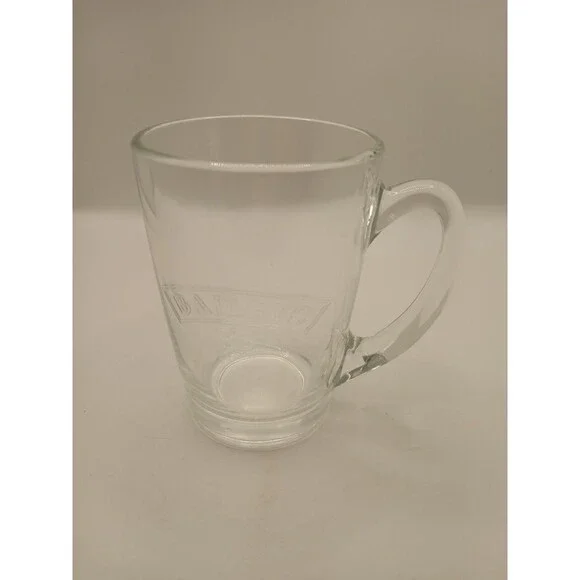 Bailey's Irish Cream Clear Glass Coffee Mug 10 oz EUC