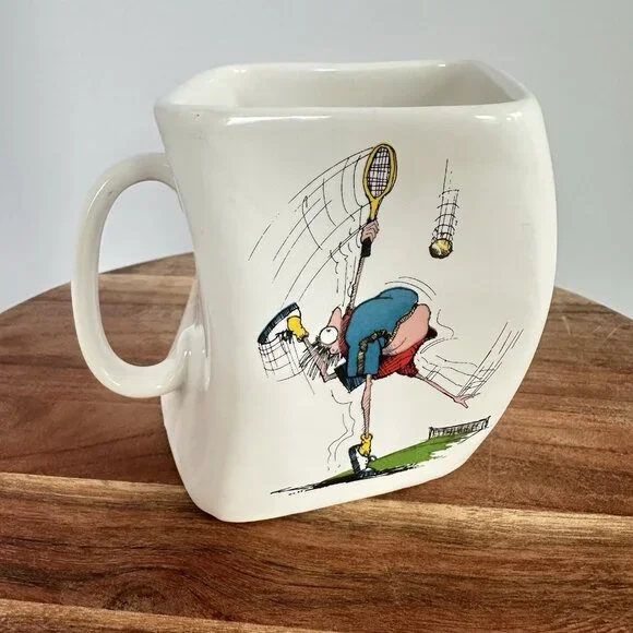 Vintage Golf coffee mug Twisted Tennis 1992‎ 