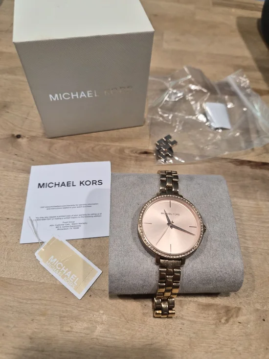 Michael Kors Rose Gold Crystal-Trim Women's Watch