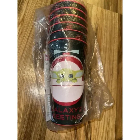 Star Wars Baby Yoda Plastic Cup Set Of 6‎ 32 Oz New