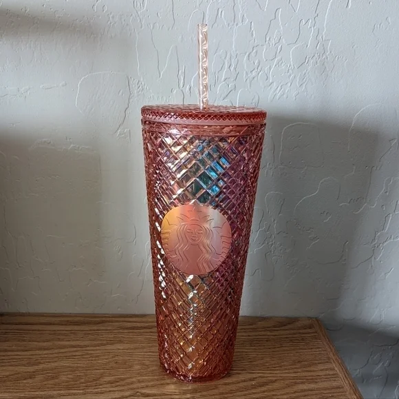 Starbucks 2021 Jeweled Rose Gold 24 oz. Tumbler